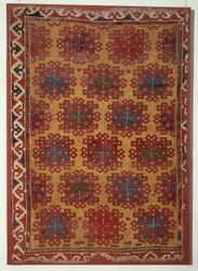 Tapis avec rosaces entrelacées